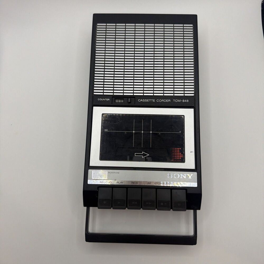 Vintage Sony Cassette Recorder TCM-848